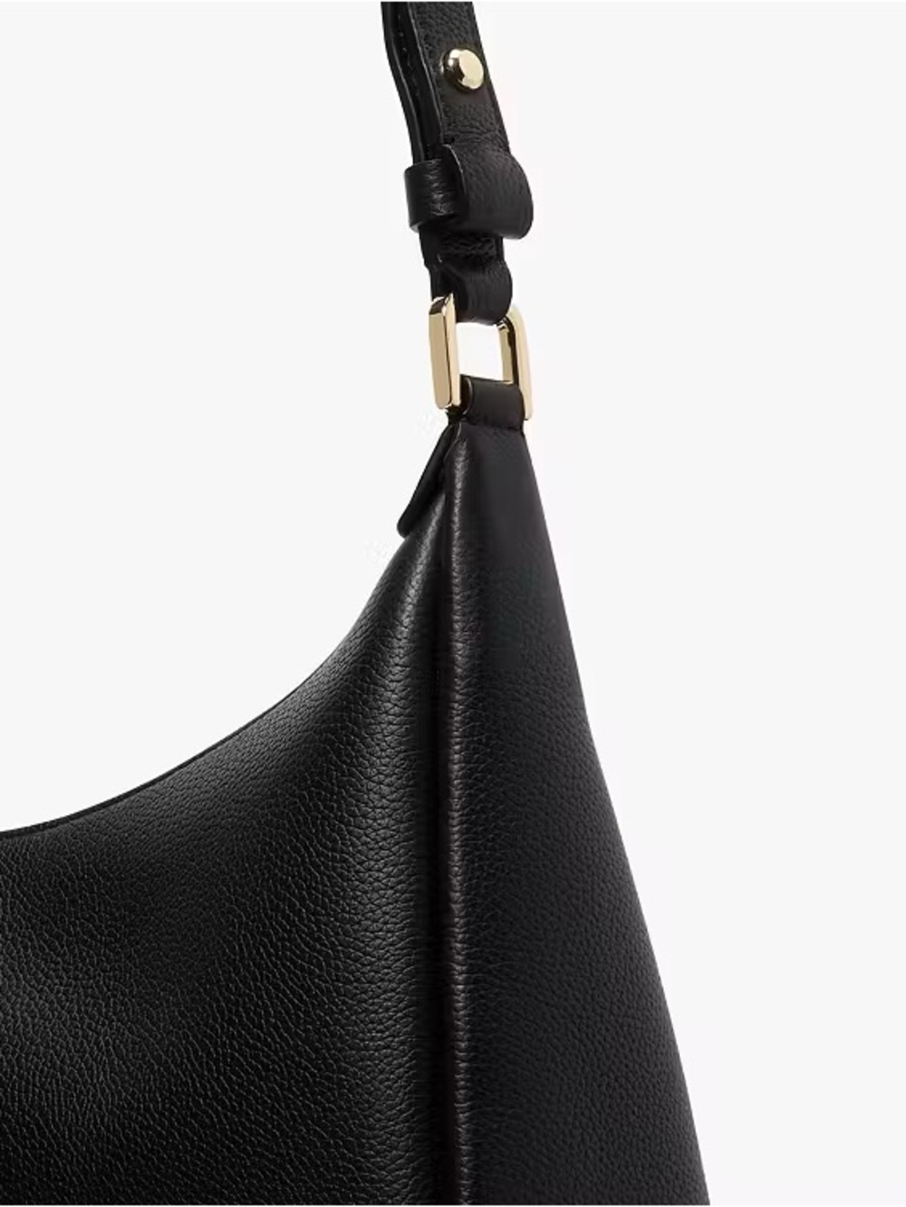 ♠️Kate Spade Kayla Large Pebbled Leather Convertible Shoulder Bag, Black NEW NWT - Picture 3 of 9